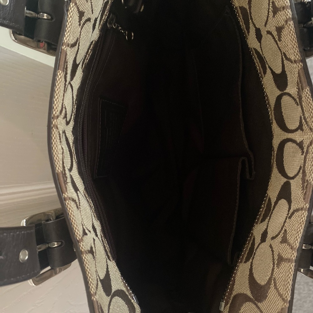 Coach Tote Canvas/Leather - Picture 7 of 10